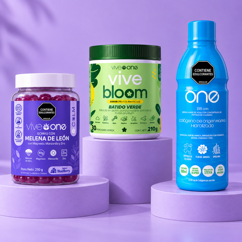 COMBO RITUAL COMPLETO Vive Bloom + One Colágeno + Vive Calm