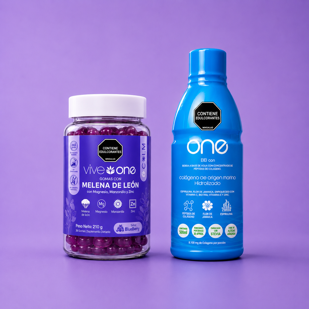Combo Bienestar · Calma mental + Nutrición de piel | 1 mes