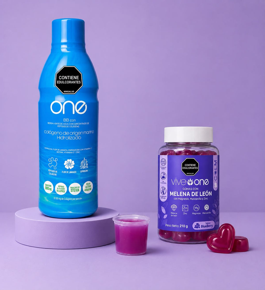 Combo Bienestar · Calma mental + Nutrición de piel | 1 mes